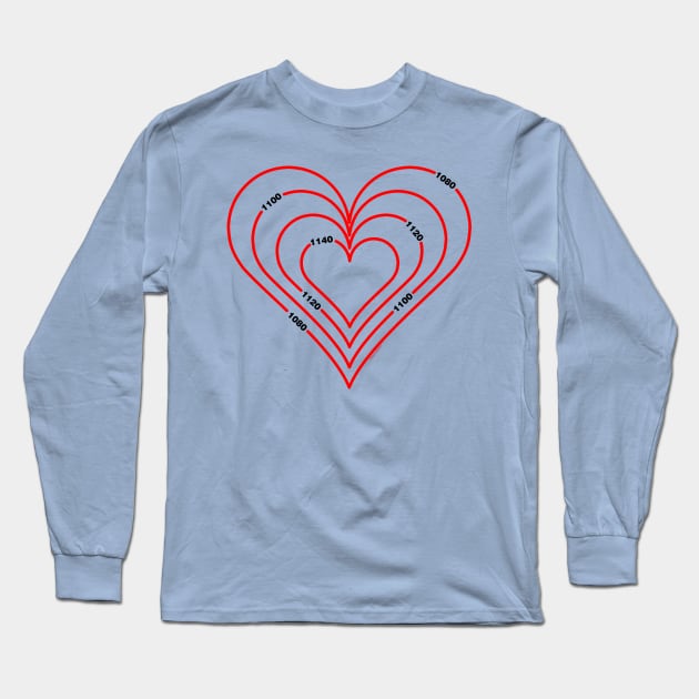 Civil Engineering Red Heart Long Sleeve T-Shirt by Barthol Graphics